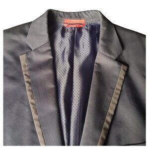 ALFANI by Macy's SZ 40L 100% Cotton Men's Black Blazer / Jacket